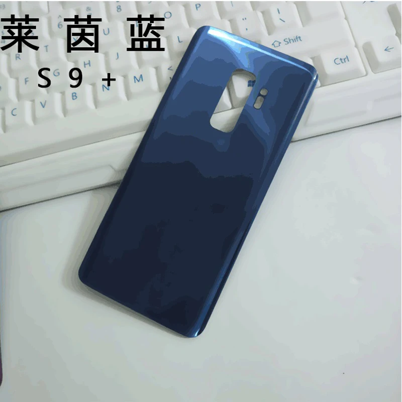 100% Новинка для SAMSUNG Galaxy S9 G960 G960F Plus + G965 Задняя крышка батареи Дверь стеклянная