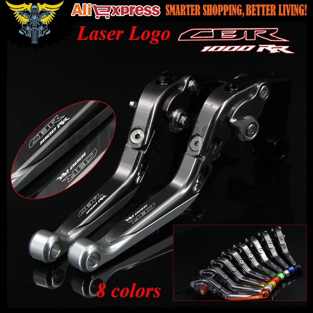 С логотипом (CBR1000RR) для Honda CBR1000RR / FIREBLADE 2004 2005 2006 2007 CNC Складные Выдвижные рычаги