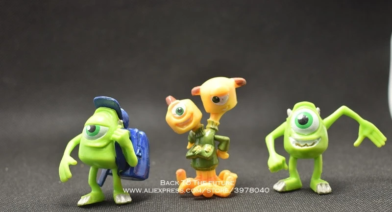 Disney «Университет монстров» белье Mike Wazowski Джеймс П. Салливан 3-5 см 12 шт./компл. фигурку аниме мини коллекция Статуэтка игрушка модель