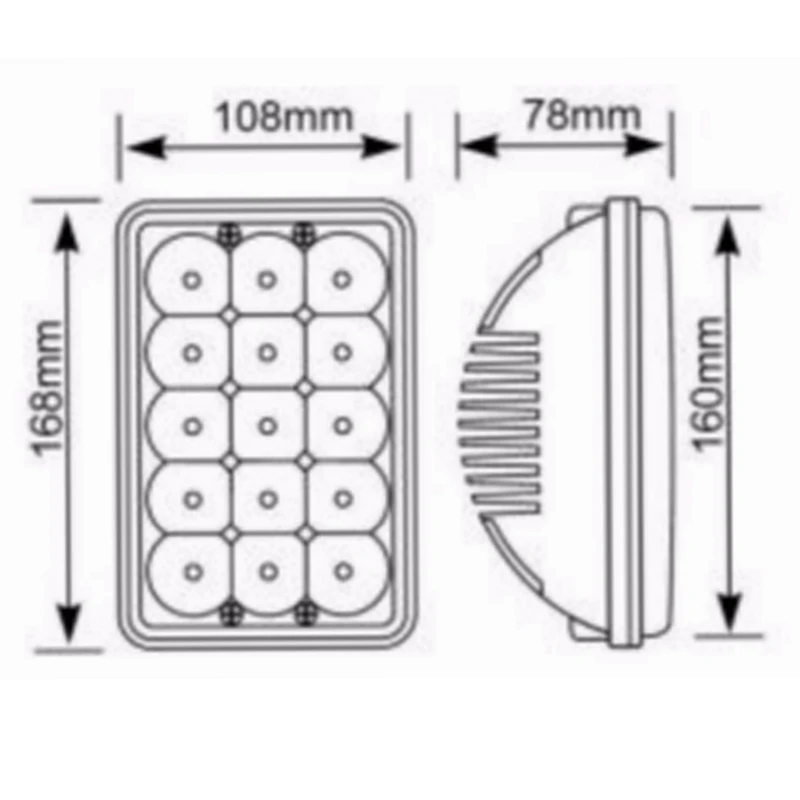 H4 4x6 дюймов светодиодный фары лампы для Honda XR250 XR400 XR650 и Suzuki 4 &quot* 6&quot налобный