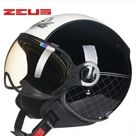 Мотоциклетный шлем ZEUS из Тайваня мотоциклетный ABS с полулицевой поверхностью