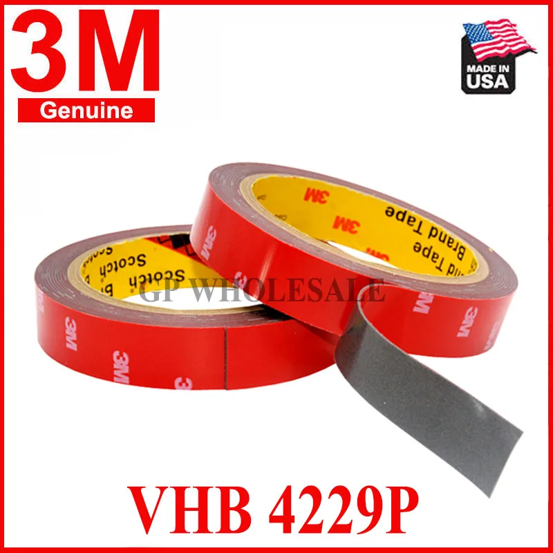 

3M Car Mounting Tape Double Sided Sticker Acrylic Foam Adhesive Tape,4229 Car Roof Rack Tape Fix, 3meters/roll