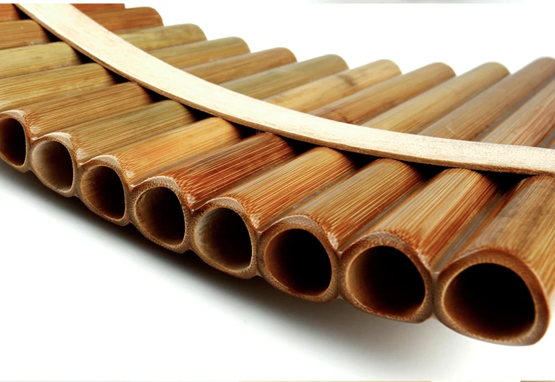 18 Pipes Pan Flute F Key Высокое качество Pan Pipes духовой инструмент Китайский традиционный музыкальный инструмент Bamboo Pan flute