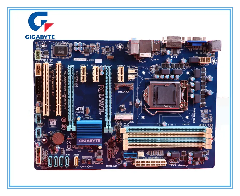 Оригинальная Материнская плата Gigabyte GA-B75-D3V плата LGA 1155 DDR3 B75-D3V материнская плата 32 Гб B75 настольная материнская плата
