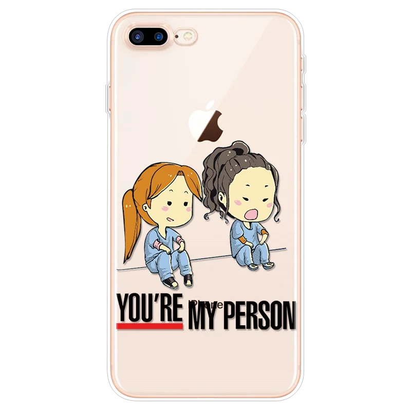 0lg2rzuo Чехол для телефона Greys Anatomy You're My Person для iPhone 8 Plus Funda для iPhone 6 6S 7 8 Plus для iPhone 11 Pro XS Max XR X TPU чехол - Цвет: 0lg2rzuo