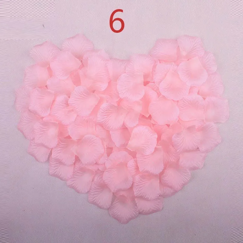 Rose Petals Wedding Accessories 1000 pieces / lot Cheap Petalas Artificiais Rose Petals Flowers Wedding Decoration Beautiful