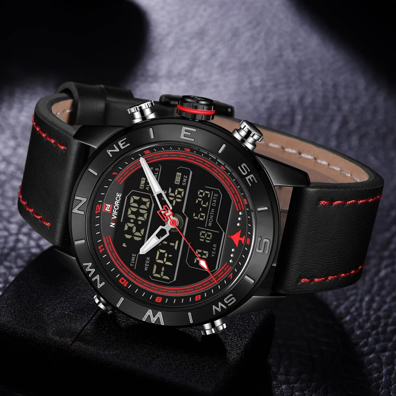 Модные NAVIFORCE Роскошные Для мужчин WatchBrand спортивные часы Мужчин's
