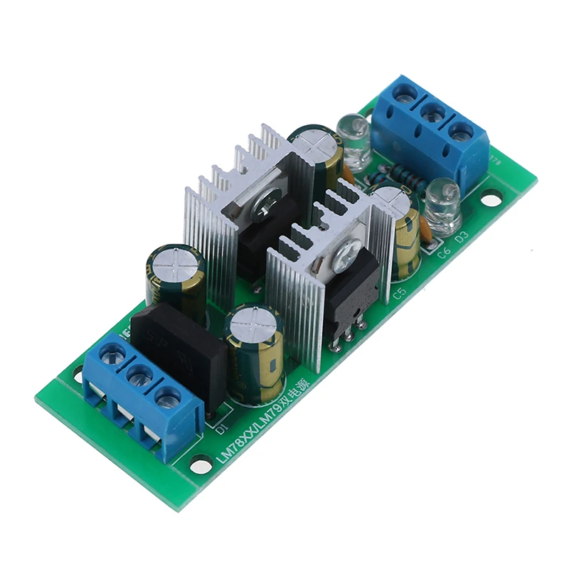 DC 12 ~ 24 В LM7809 + LM7909 9 в двойной регулятор напряжения выпрямительный мост модуль
