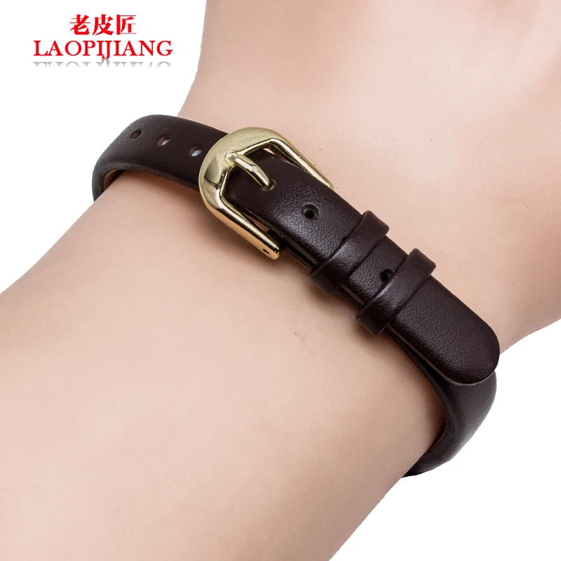 Laopijiang кожаный ремешок для часов Женский адаптер CK K4323209 K4323116 K43231LT 10 мм часов|watch