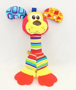 Kids Baby Toys Rattles Soft Plush Toy Animals Handbells Teether Dog Giraffe Lion Elephant Monkey Newborn Rattle for | Игрушки и хобби