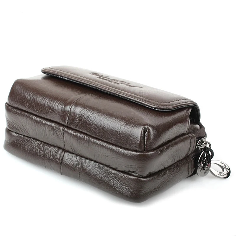 2017 новые повседневные мужские сумки из натуральной кожи на молнии для мобильного