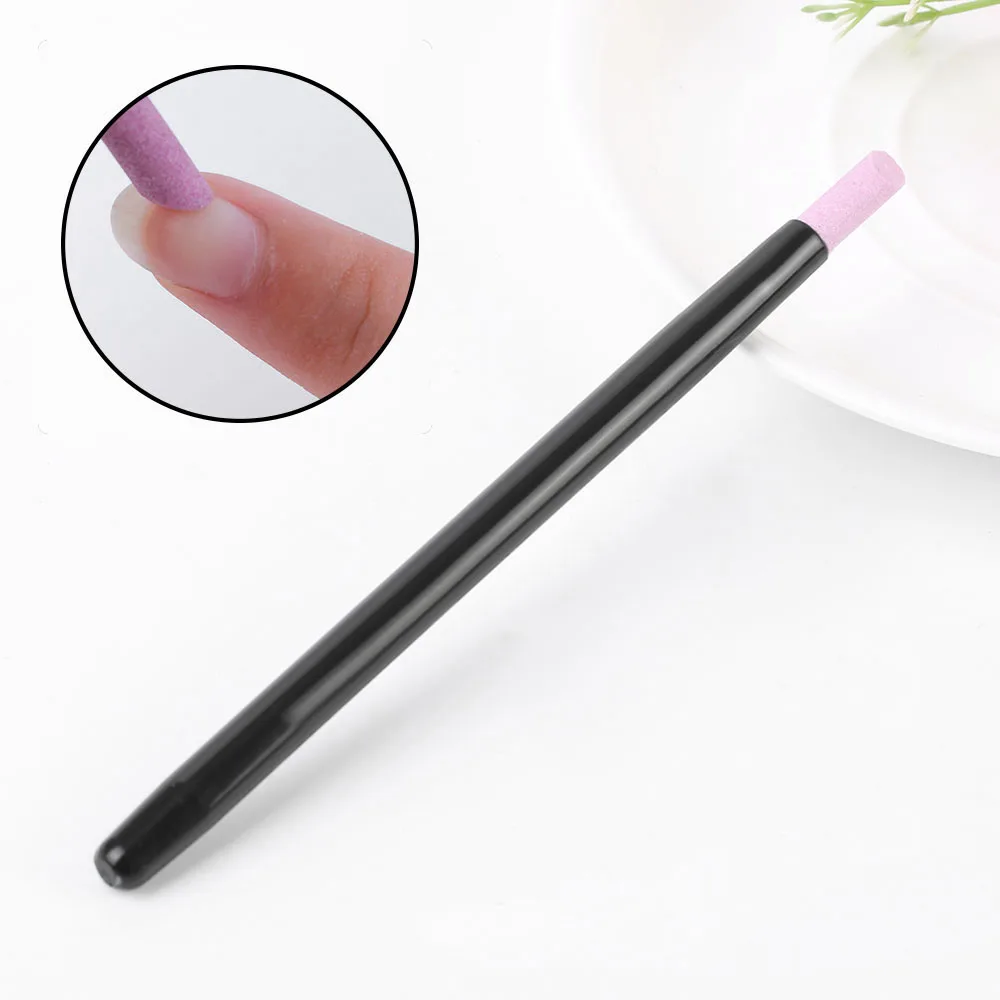 1 шт. удобный кварцевый камень ручка для удаления кутикулы дизайна ногтей ложка