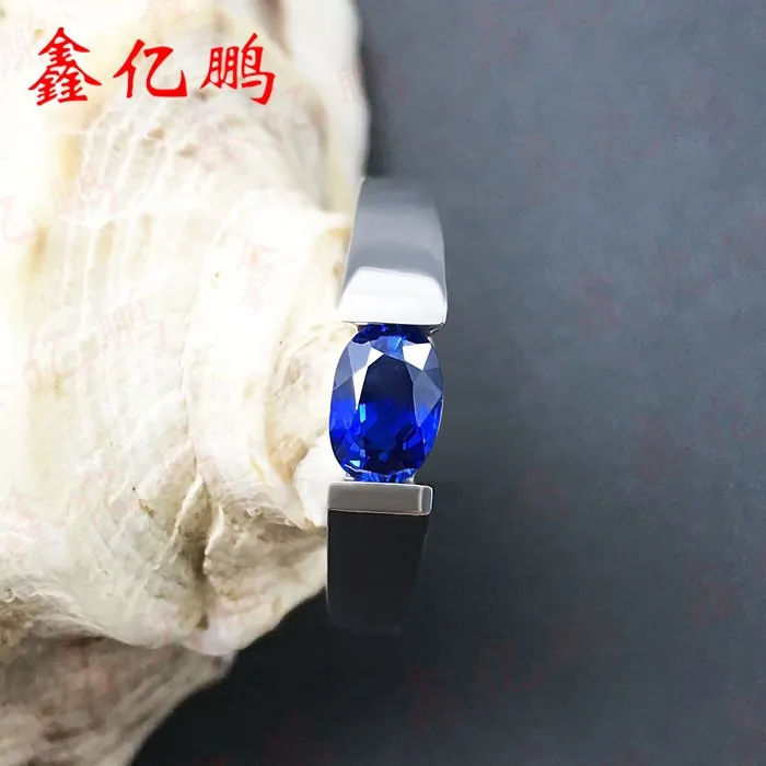 Кольцо из натурального сапфира, цвет ярко-голубой, 0,6 карат, огненный 18 k Bay Jingui, большое разнообразие, Женское кольцо с сокровищами
