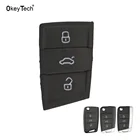 OkeyTech Замена для кнопок на ключе от автомобиля коврик для Volkswagen Golf 7 4 5 mk4 6 для Skoda Octavia 3 кнопки складной чехол-книжка с оболочки Чехол