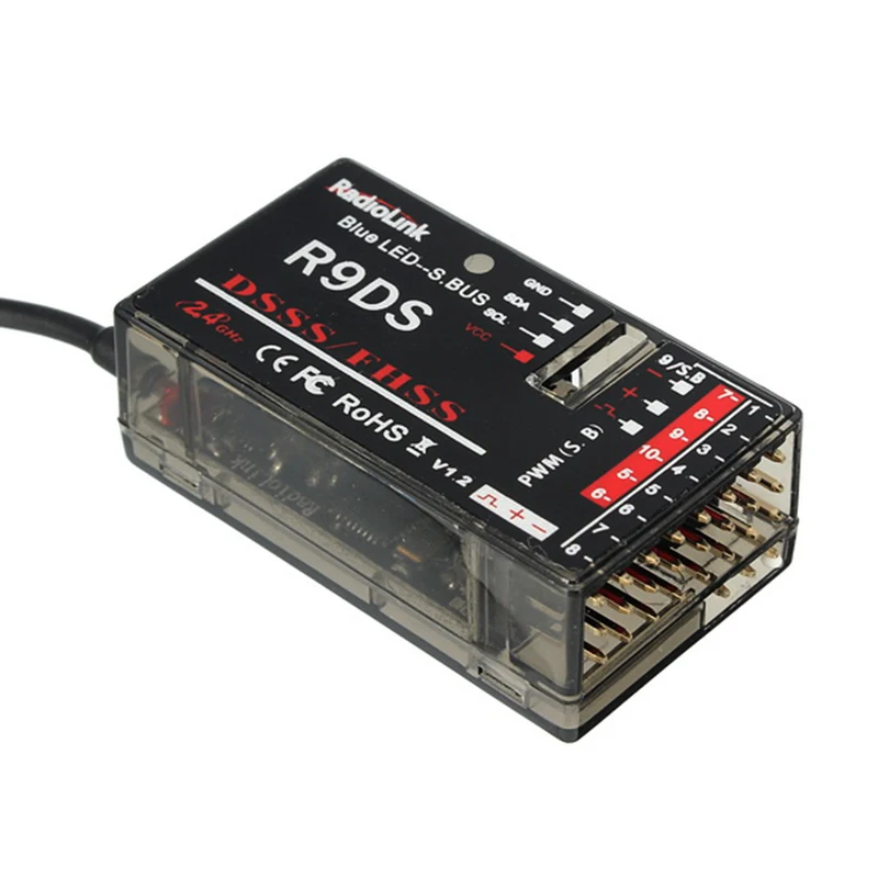 Высококачественный Радиоуправляемый передатчик AT9S Mode 2 4 GHz 10CH с R9DS DSSS и приемник