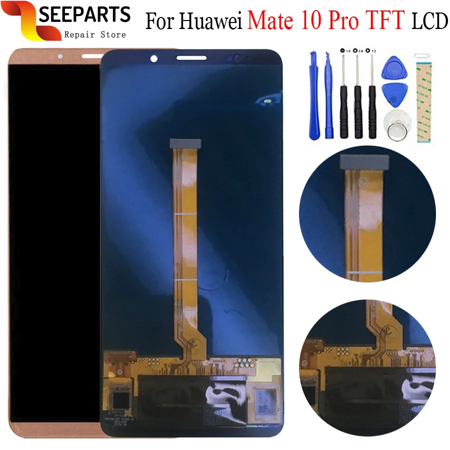 TFT качество 100% испытано экран 6 дюймов для Huawei mate 10 pro ЖК дисплей сенсорный