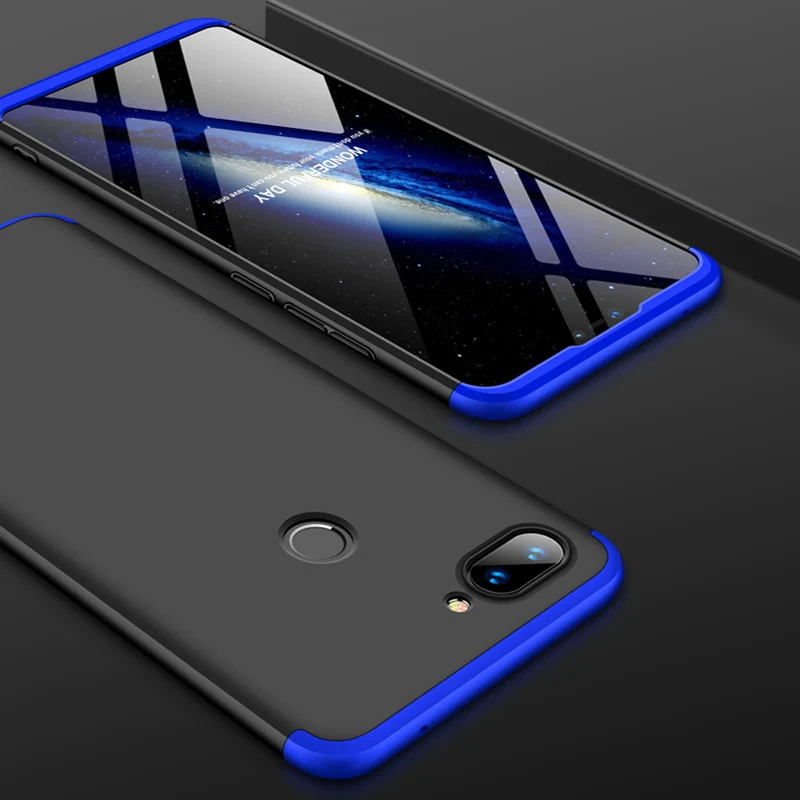 Black Blue 360 Полное покрытие чехол для Xiaomi mi макс 3 играть 8 Lite 9 Se mi x 2s Red mi Note 7 8 Pro 8A 7A 6A S2 K20 A1 A2 mi A3 9T чехол s бампер - Цвет: Black Blue