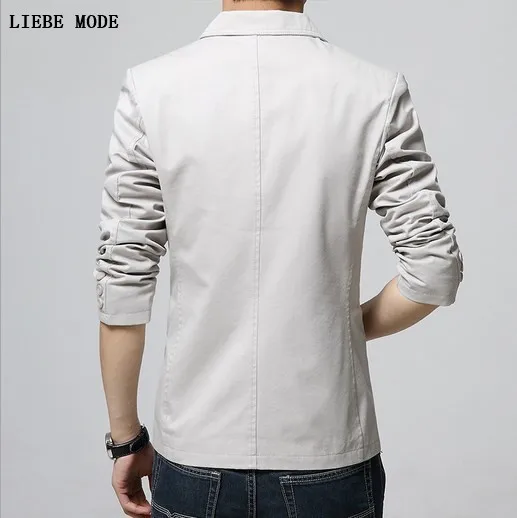 Мужской Блейзер облегающий пиджак мужской осенний костюм черный хаки серый |