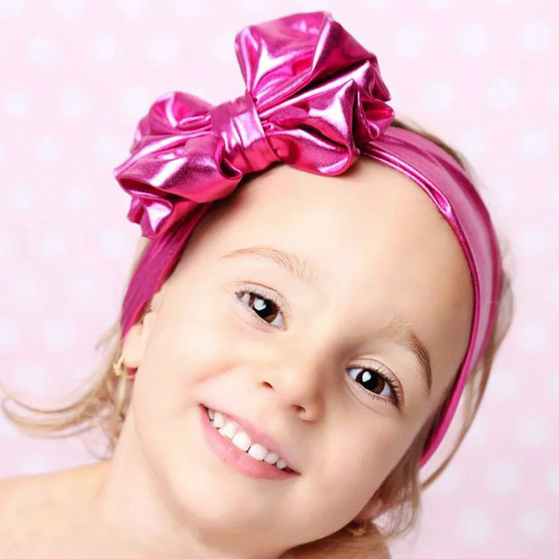 Новая бронзовая повязка на голову с бантом модная 7 видов цветов для детей