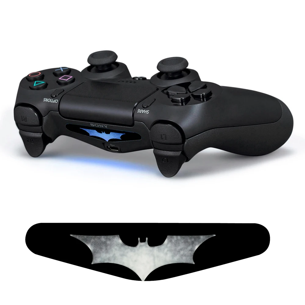 2 шт. наклейка светодиодный светильник для PS4 контроллер Крышка виниловая наклейка для playstation 4 Геймпад контроллер аксессуары