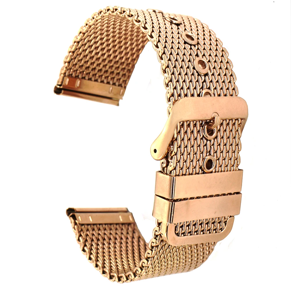 

20mm 22mm 24mm Milanese Stainless Steel Watch Band for Patek Philippe Blancpain Men Women Metal Strap Wrist Loop Belt Bracelet