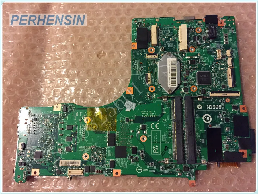 

For MSI GT60 Laptop MOTHERBOARD MS-16F31 MS-16F3 VERSAO: 1.0 DDR3 100% WORK PERFECTLY