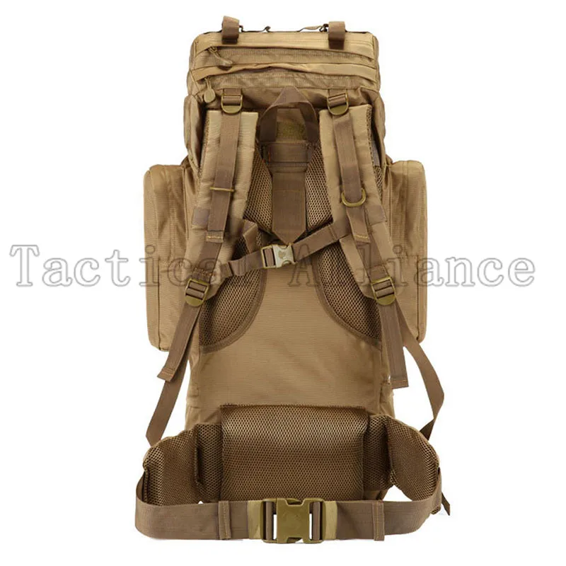 65L Водонепроницаемый Большой Тактический Рюкзак Molle для мужчин и женщин, рюкзак для путешествий, кемпинга, пеших прогулок, камуфляжная сумка, принадлежности для охоты