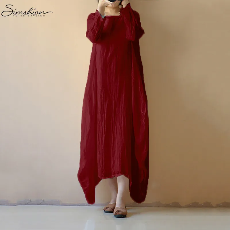 2018 для женщин Ретро хлопок белье платье Boho Стиль повседневное O средства ухода за