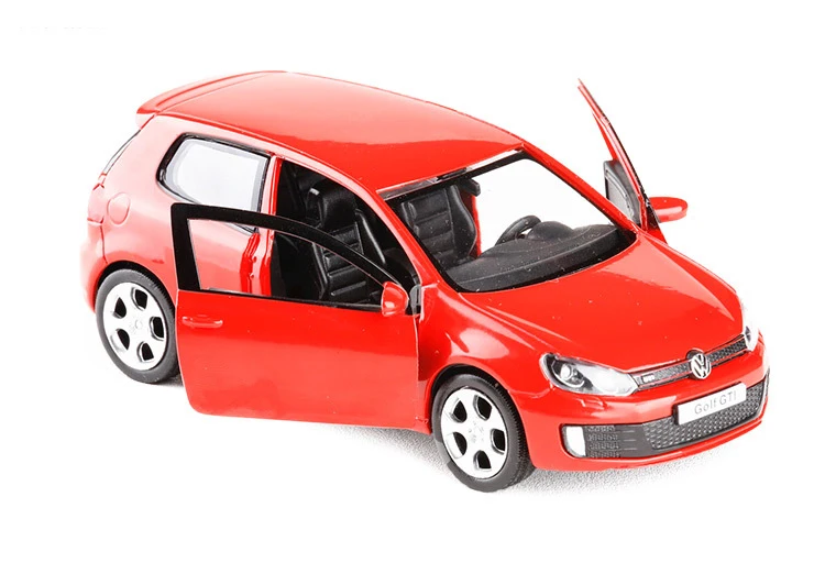 Высокая симуляция RMZ city 1/36 VW Golf GTI MK6 модель автомобиля из сплава литой металл с вытягивающимся назад автомобилем игрушка для ребенка Коллекция подарков