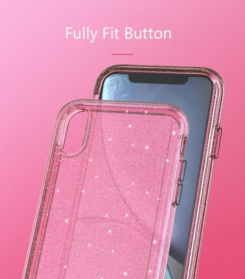 Chyi ТПУ грязеотталкивающий чехол с блестками для IPHONE XS MAX IPHONE XR IPHONE X/XS противоударный защитный чехол задняя крышка сумки