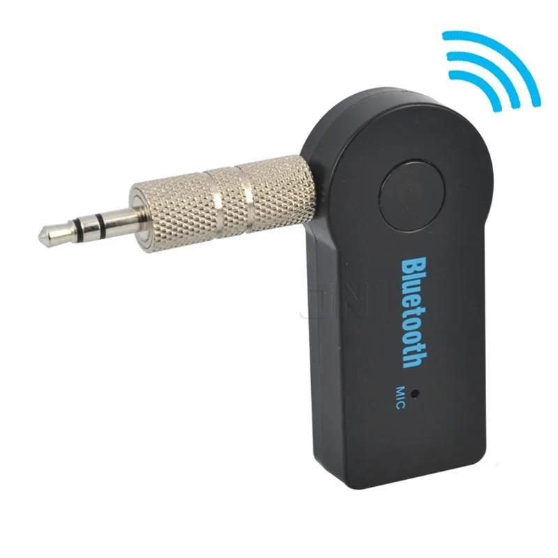 Черный 3,5 мм AUX Blutooth Handsfree автомобильный комплект беспроводной ресивер музыкальный аудио адаптер 3,5 мм интерфейс для наушников Автомобильный mp3 плеер динамик - Название цвета: Черный