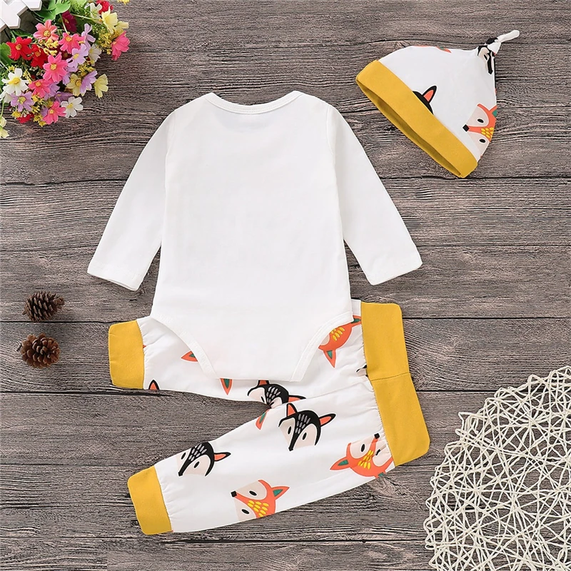 2019 г. новый осенний милый комбинезон для новорожденных девочек и мальчиков штаны