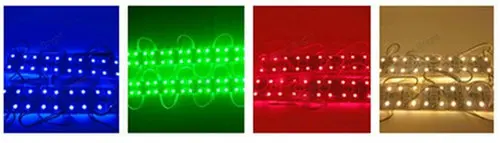 100 шт./лот 4 светодиода 5050 SMD RGB светодиодный модуль водонепроницаемая лампа