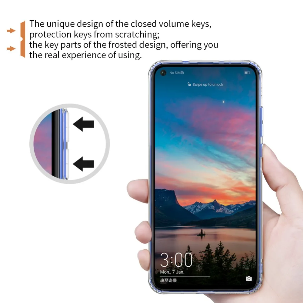 ТПУ чехол для Huawei Honor View 20 Nillkin nature прозрачный мягкий Силиконовый защитный honor |