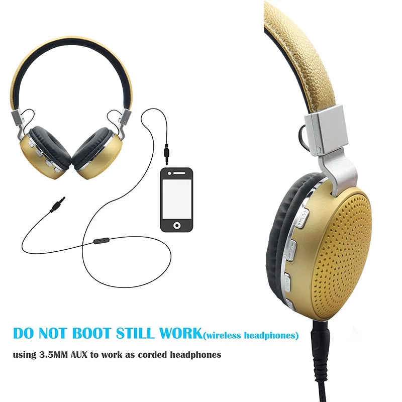 Shengtena HIFI Беспроводная гарнитура Bluetooth наушники Поддержка TF карты Hands Free с