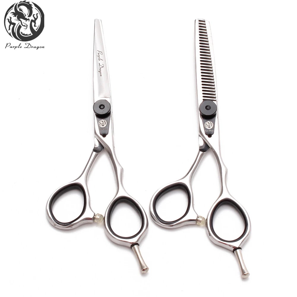 1Pair Z9015 6&quot 17.5cm 440C Purple Dragon Hairdressing Scissors Thinning Cutting Shears Haircur Set Salon Hair | Красота и