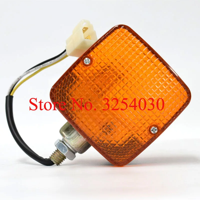 Поставка домашних желтый 3 провода 12V квадратный передний свет Рабочий HX 002 85*85 мм