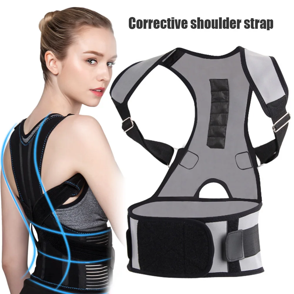 

Posture Corrector Belt Lumbar Supports Adjustable Breathable Brace Support Belt Clavicle Spine Back Shoulder Posture Correction