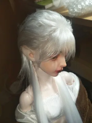1/3 1/4 1/6 8 10 12 bylthe yosd SD AOD DOD BJD MSD пушистый парик кукла игрушка белый шерстяной парик 11 см 12 13 1416CM18cm19cm22cm23cm24cm fw036