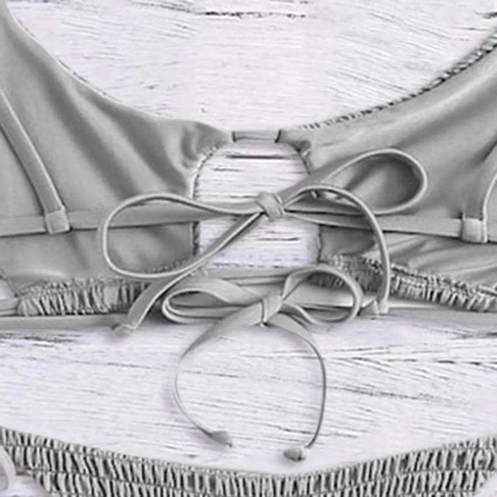 Купальник женский раздельный 2019 Принт пуш ап пляжный бюстгальтер с подкладкой