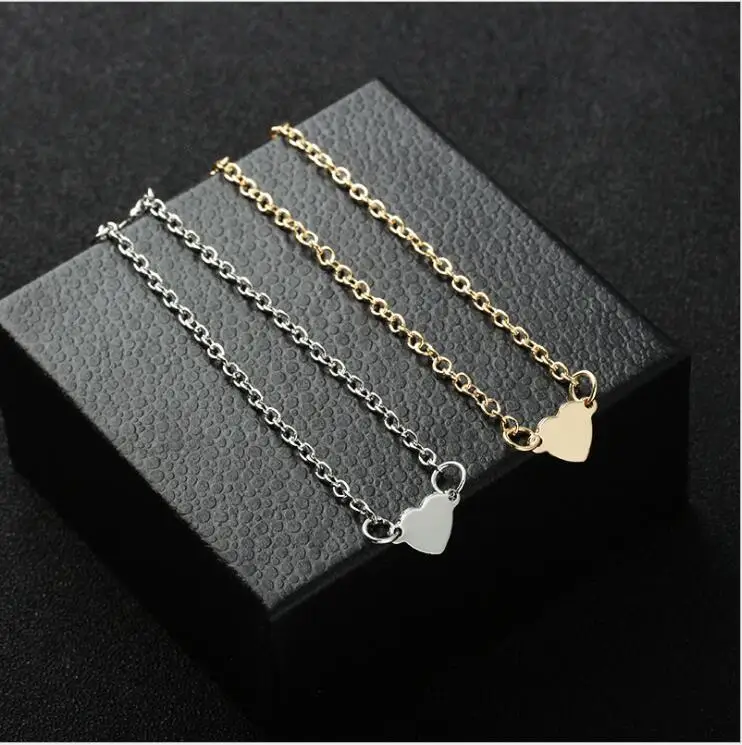 On Sale Promotion Dainty Minimalist Heart Alloy Bracelet Women hand chain Bijoux Jewelry Gift B3007 | Украшения и аксессуары