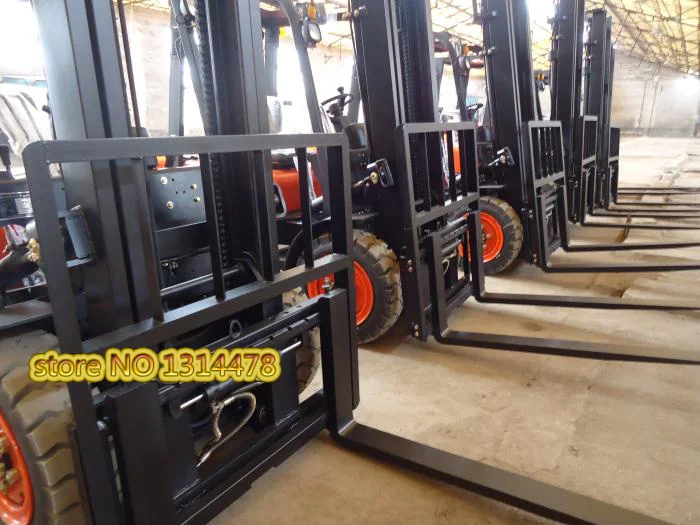 Мощный 4 Тонный вилочный подъемник с рычагом переключения и позиционером 6