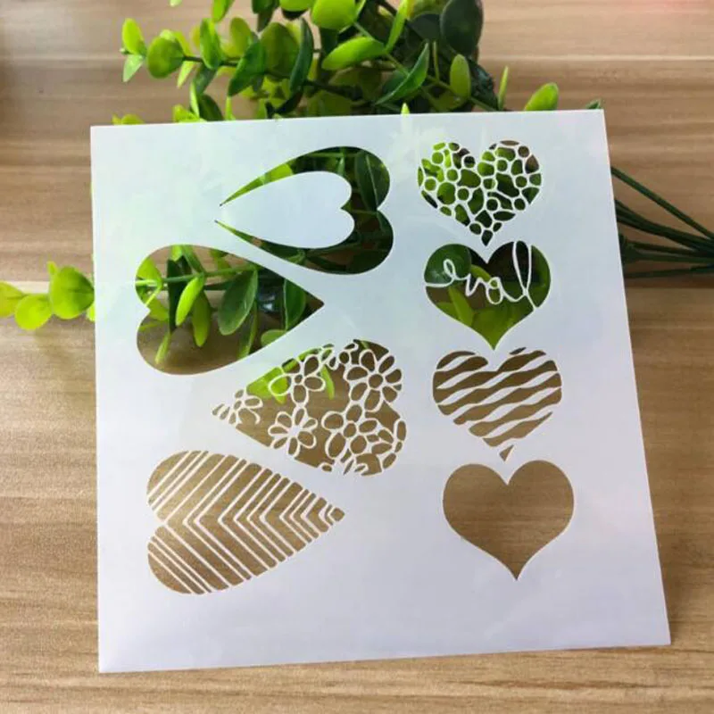 4 шт./компл. Ангела сердце образный картина шаблон раскраска тиснение аксессуары