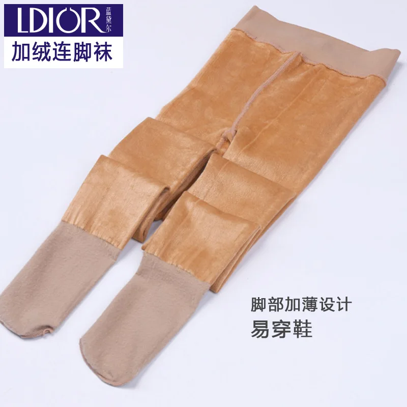 

2017 New Designs Women Stockings Thicken Winter Warm Pantyhose With Foot Stocking High Quality Lady Girls Tights
