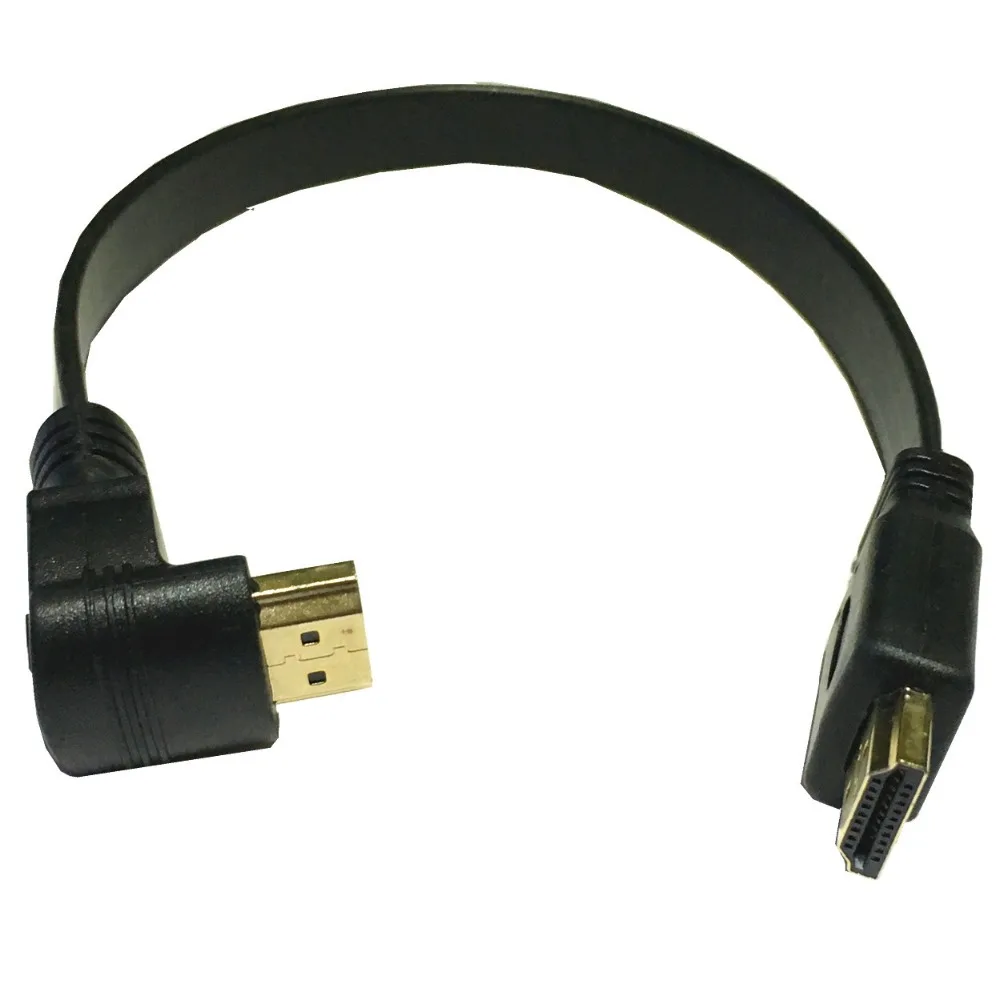 1FT плоский тонкий высокоскоростной Удлинительный кабель HDMI мужчина к шнур со