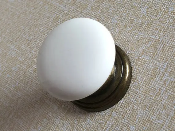 Белые пуговицы для платья пуговица ручки ящиков Ручки Керамическая Ручка