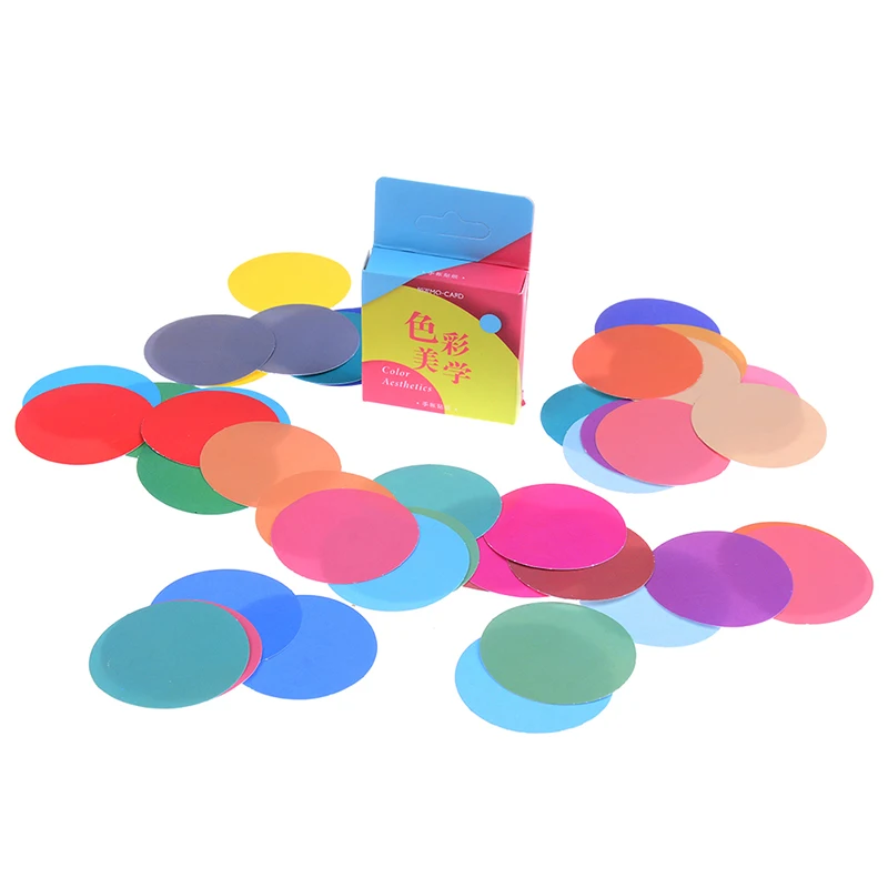46 шт красочные эстетики Круглый дневник блокнот для заметок наклейки пакет Kawaii