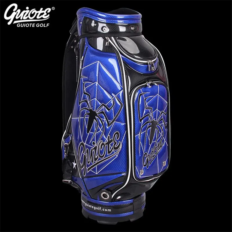 [4 цвета] Widow Maker Spider Golf Caddie сумка для клюшек PU кожаная сумка для гольфа с дождевиком 5-way для мужчин и женщин