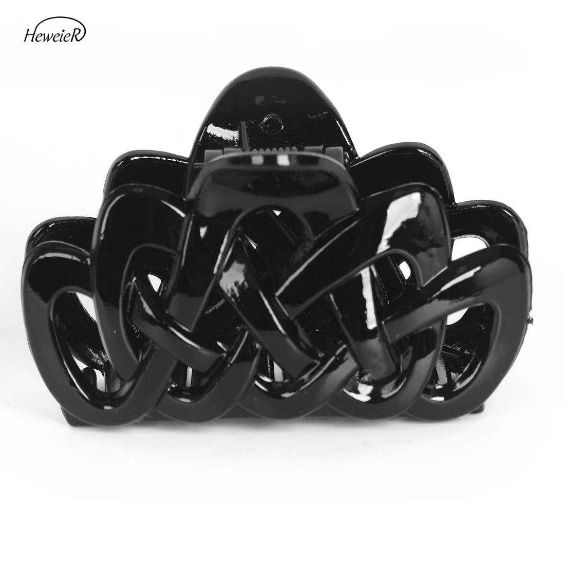 Новый женский черный пластиковый зажим для волос краба ювелирные украшения