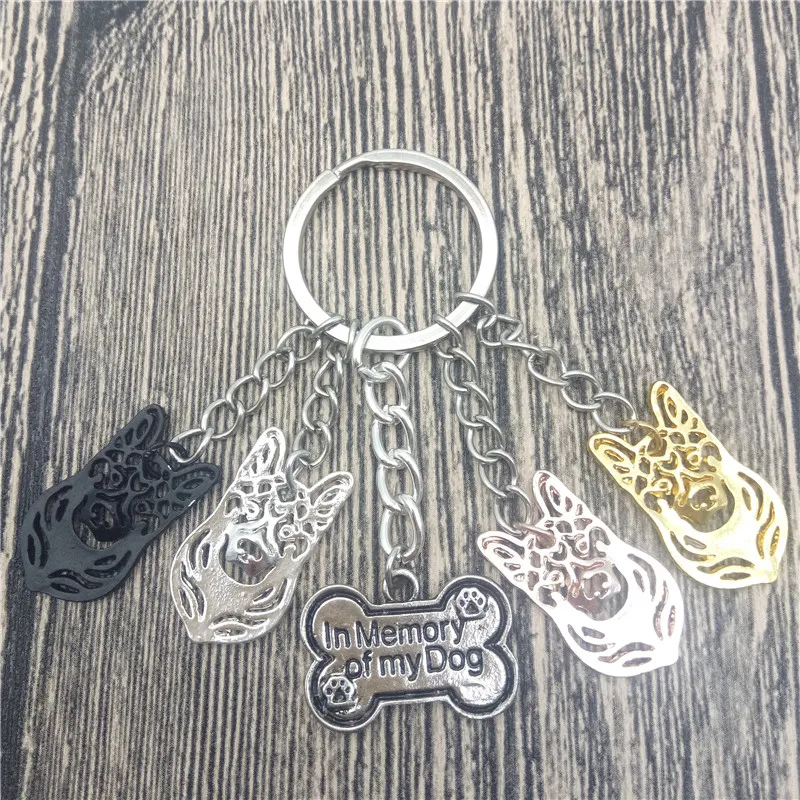 Брелок для ключей мужчин и женщин Модная бижутерия в виде немецкой овчарки собак